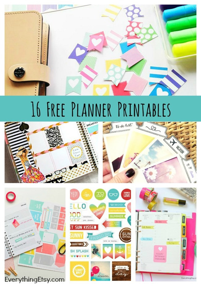 16 Free Planner Printables Stickers on EverythingEtsy
