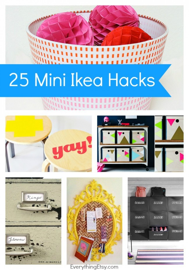 25 Mini Ikea Hacks {Quick and Easy Tutorials}...make awesome stuff in minutes! ) on EverythingEtsy.com