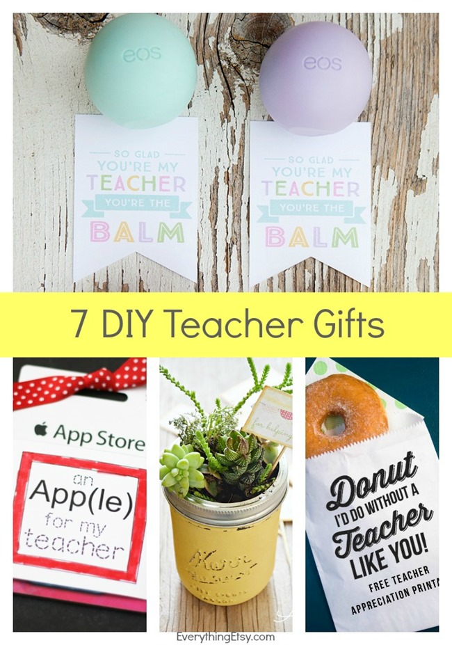 7 DIY Teacher Gifts & Printables on EverythingEtsy.com