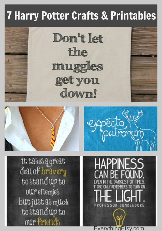 7 Harry Potter Crafts & Printables - DIY Gifts on EverythingEtsy.com