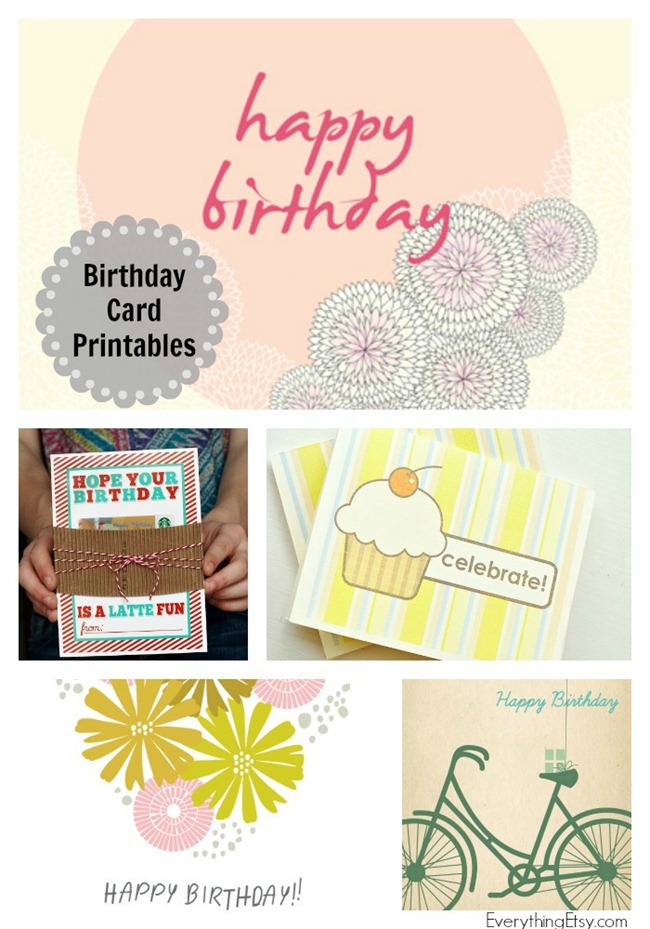 8 Free Birthday Card Printables - You'll want to save this!!!! #printable #card #birthday #free
