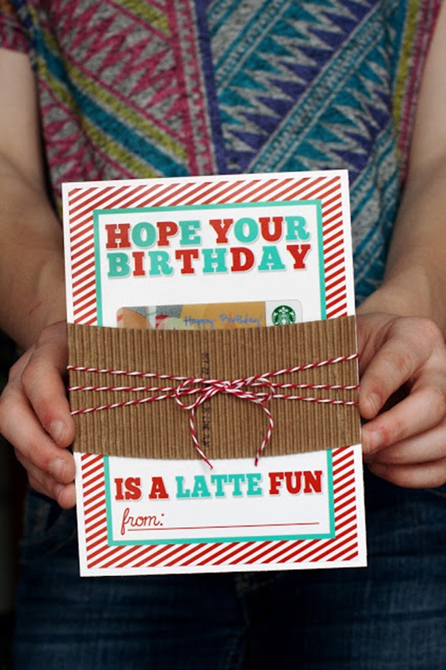 birthday card printable - latte - Eighteen 25