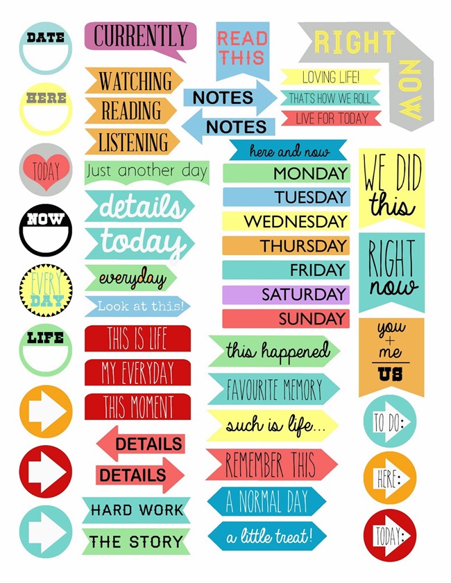 Colorful Planner Printables
