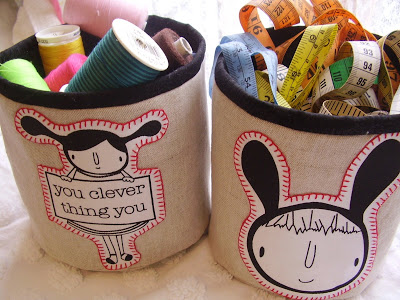 DIY Organize - Fabric Buckets