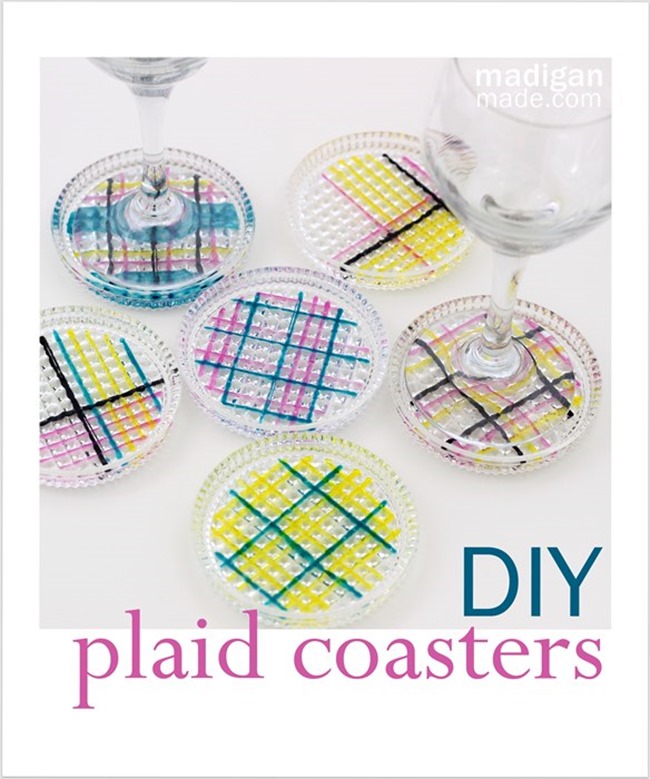 DIY Plaid Gift - Coasters