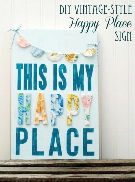DIY-Vintage-Style-Happy-Place-Sign-669x900