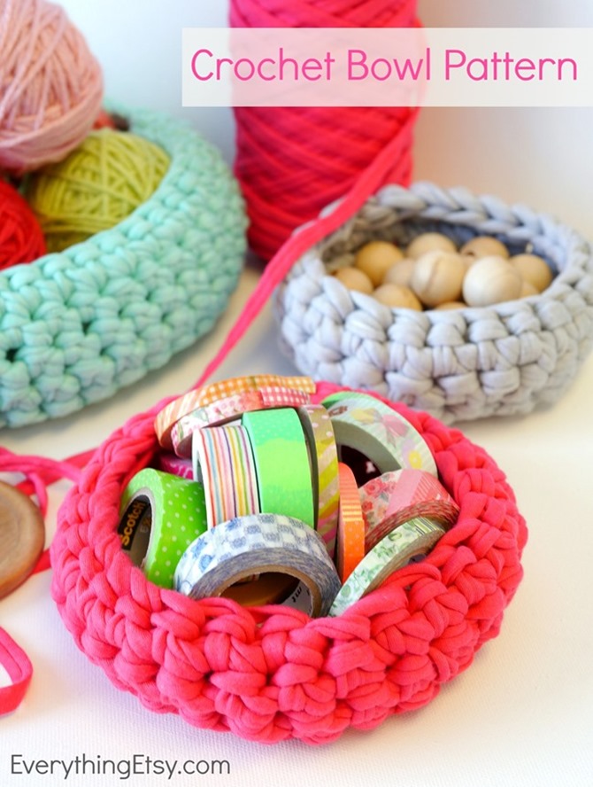 DIY Yarn Decor - Yarn Baskets