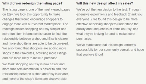 Etsy's new listing page info @everythingetsy