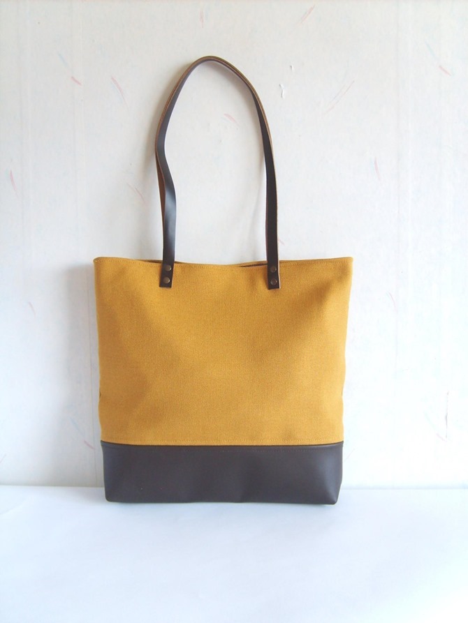 fall leather tote - Etsy