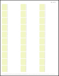 2.625 x 1 Free Printable Labels - 30 per sheet