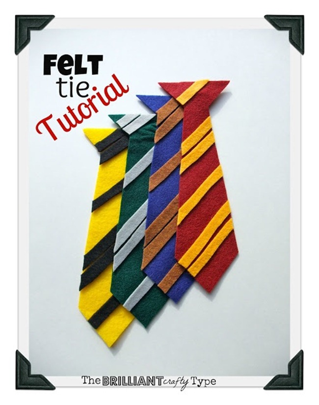 Harry Potter Craft - Felt Tie