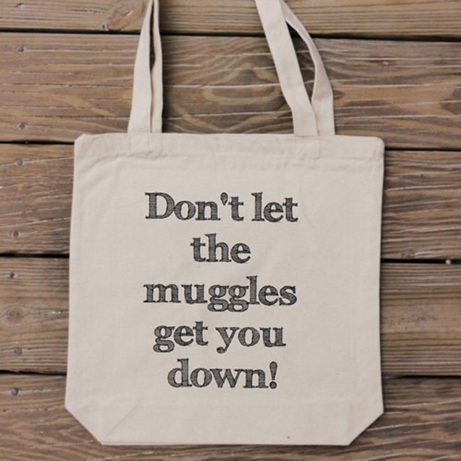 Harry Potter Fan Gift - Handmade Tote Bag from HandmadeandCraft on Etsy