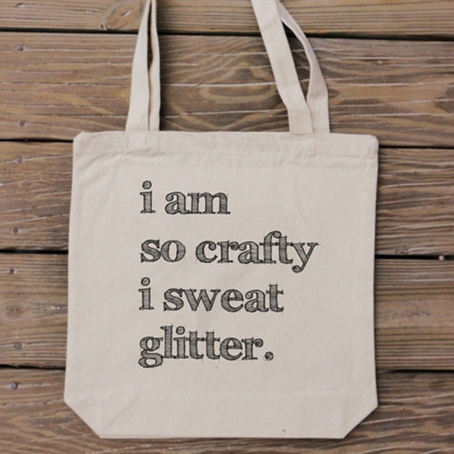 Holiday Gift Guide - I am so crafty tote bag - HandmadeandCraft on Etsy