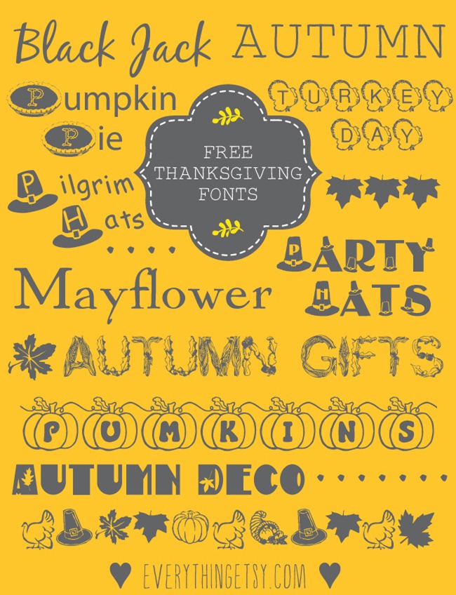 Thanksgiving-Fonts