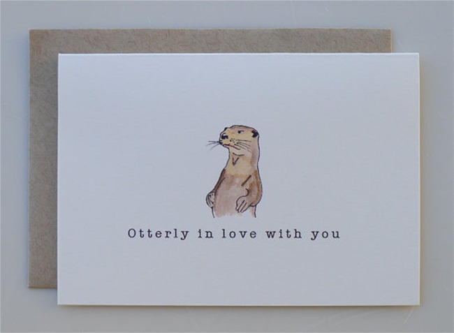 Valentine's Day Cards - Otter