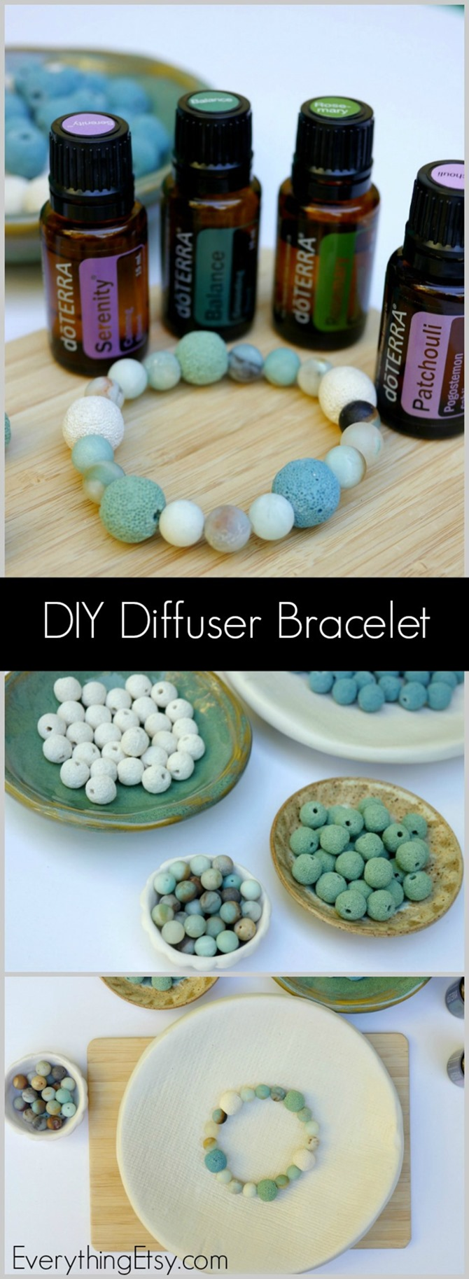 DIY Diffuser Bracelet - Tutorial and resources on EverythingEtsy